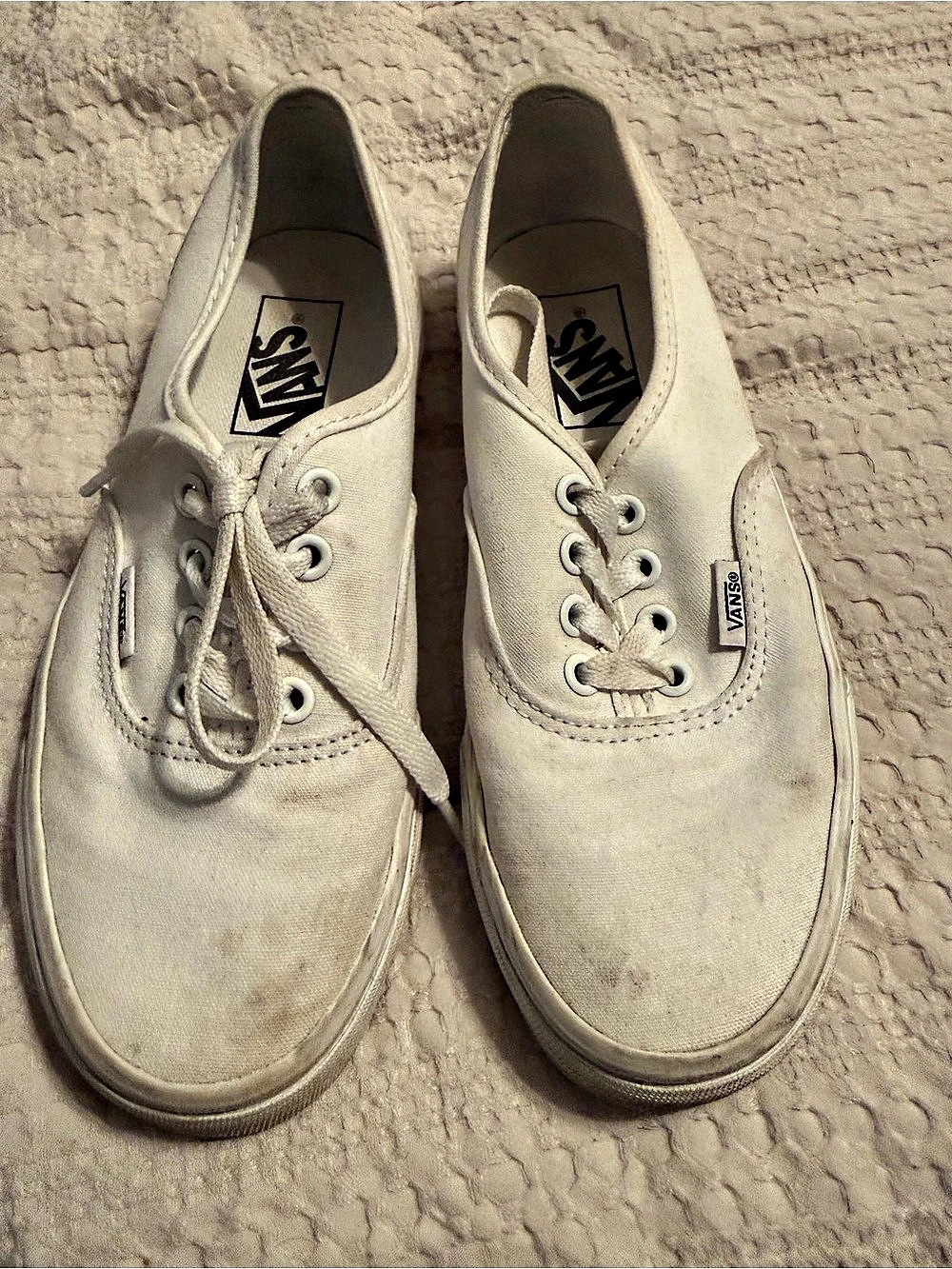 Vans Authentic Canvas Sneakers in White